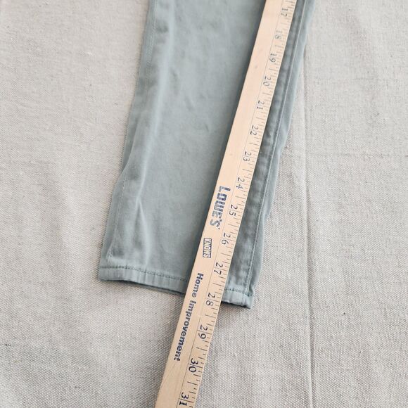 Adriano Goldschmied Jeans Women 27R Green The Stevie Ankle Slim Straight Stretch - Picture 5 of 16